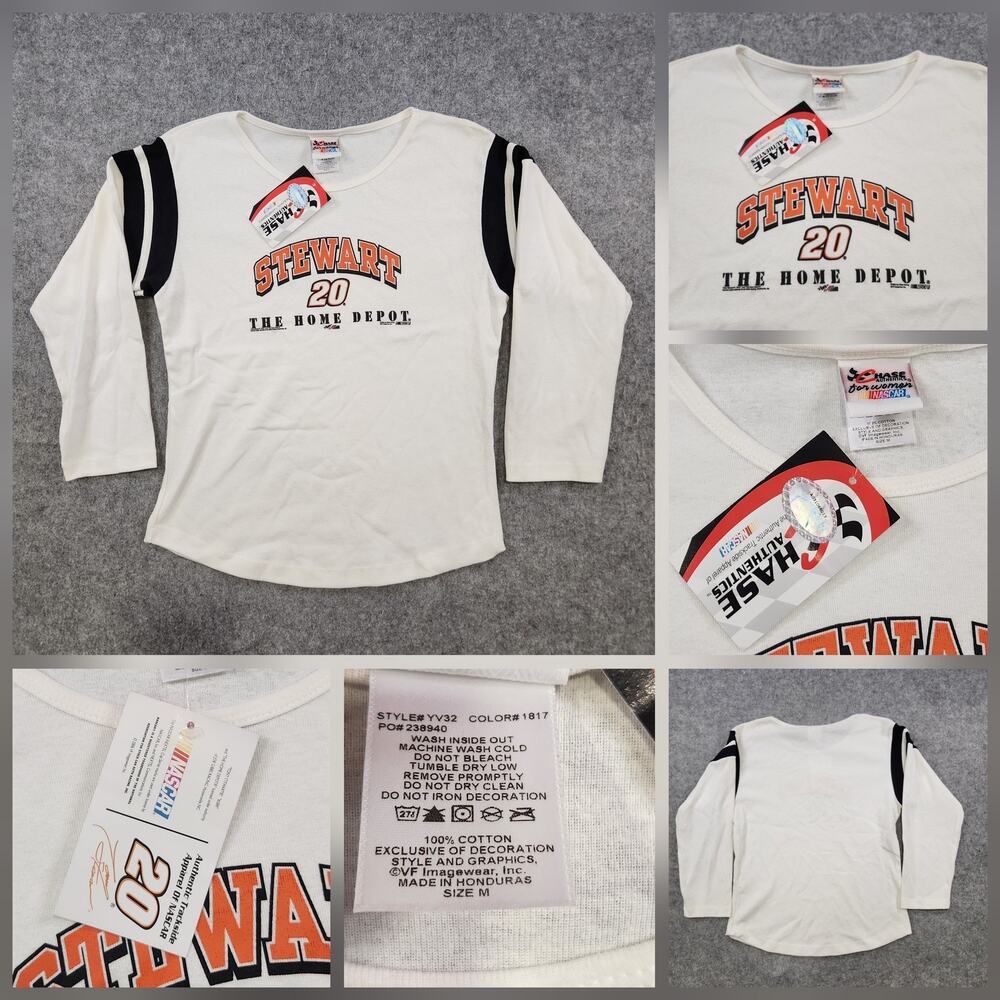 Tony Stewart Shirt Womens Medium The Home Depot 20 NASCAR‎ Racing Chase Cup NWT